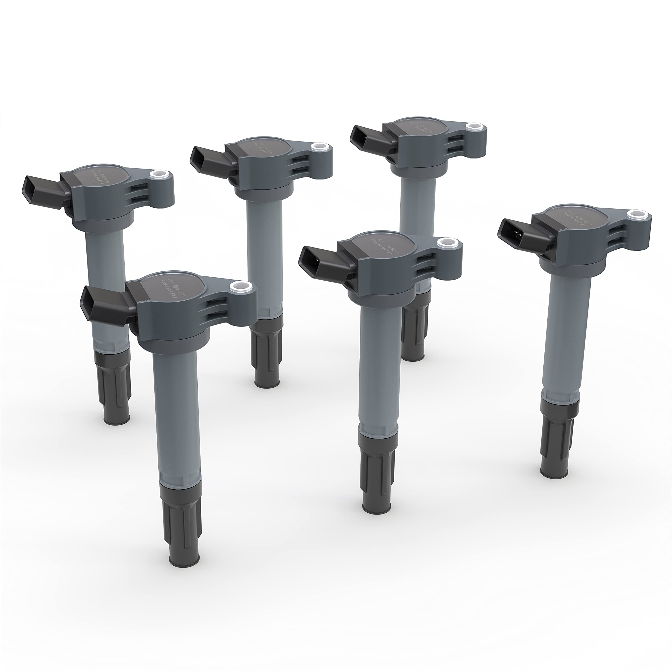 Ignition Coil Set Of 6 - Replaces 90919-A2007 - Compatible With Toyota, Lexus & Scion Vehicles - 2.7L, 3.5L V6 - Ignition Coil P