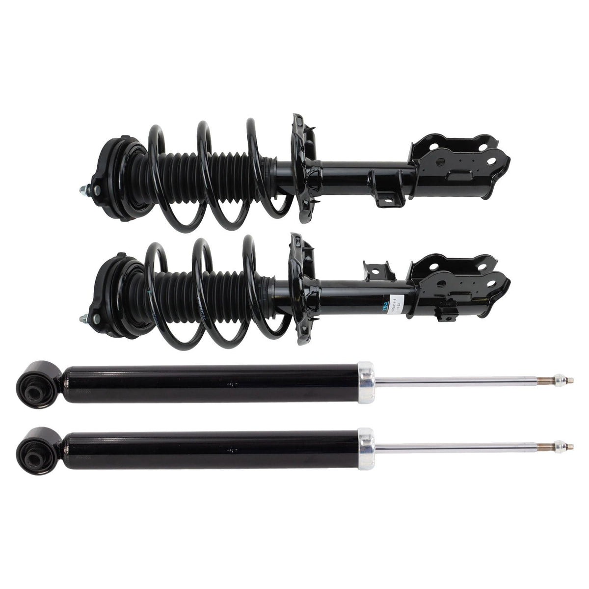 Trq Front And Rear Complete Strut Assembly & Shock Absorber Kit Complete Strut & Coil Spring Assembly Compatible With 2019-2020 