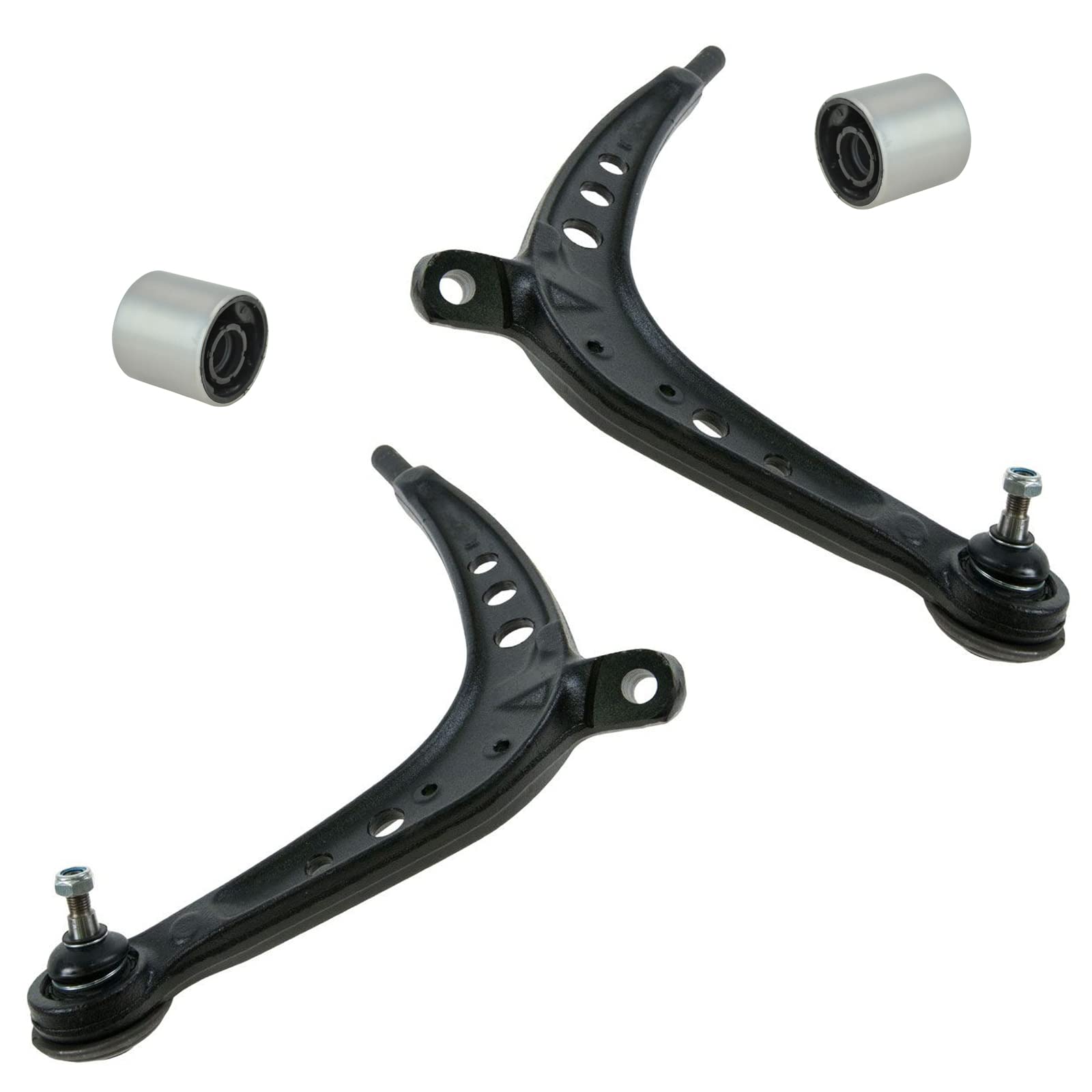 TRQ Front Control Arm with Ball Joint Set Control Arm Bushing Compatible with 2001-2005 BMW 325xi 330xi