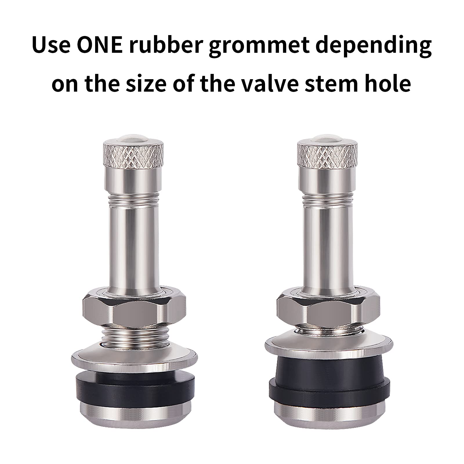 Vaincre 4 Pcs Tr416 Metal Valve Stems, Tire Valve Stems, High Pressure Valve Stems Outer Mount Fits 0.453'' And 0.625'' Rim Hole
