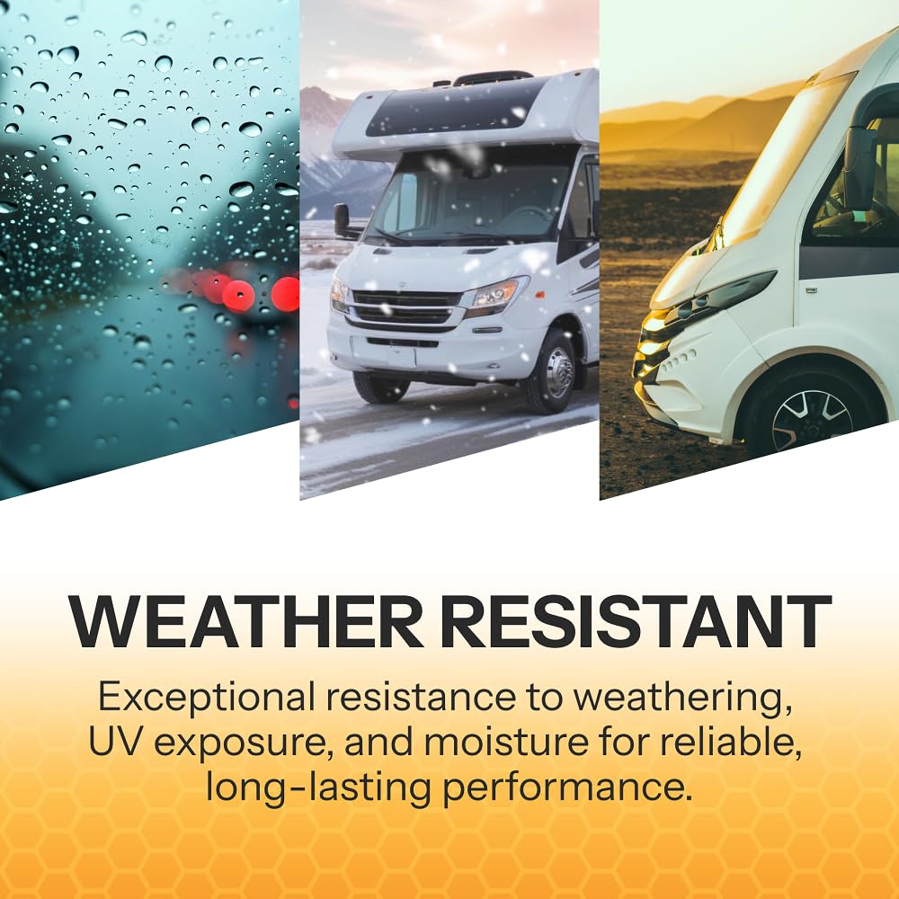 Trim-Lok Drip Rail, White - 1/2    Height, 250 Length - Pvc Plastic Rain Gutter For Cars, Vans, And Rvs, Easy To Install Flexibl