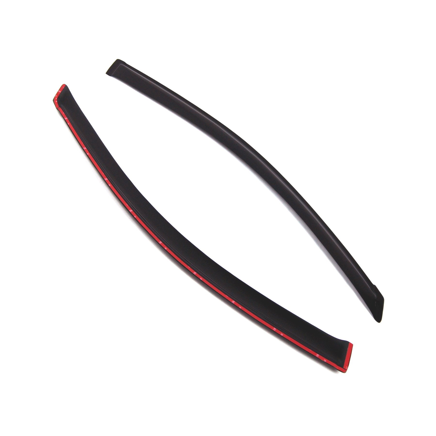 Tuningpros Wd2-445 Dark Smoke 2 Pcs Set Window Visor (Outside Mount) Deflector Rain Guard Compatible With 2004-2010 Toyota Sienn