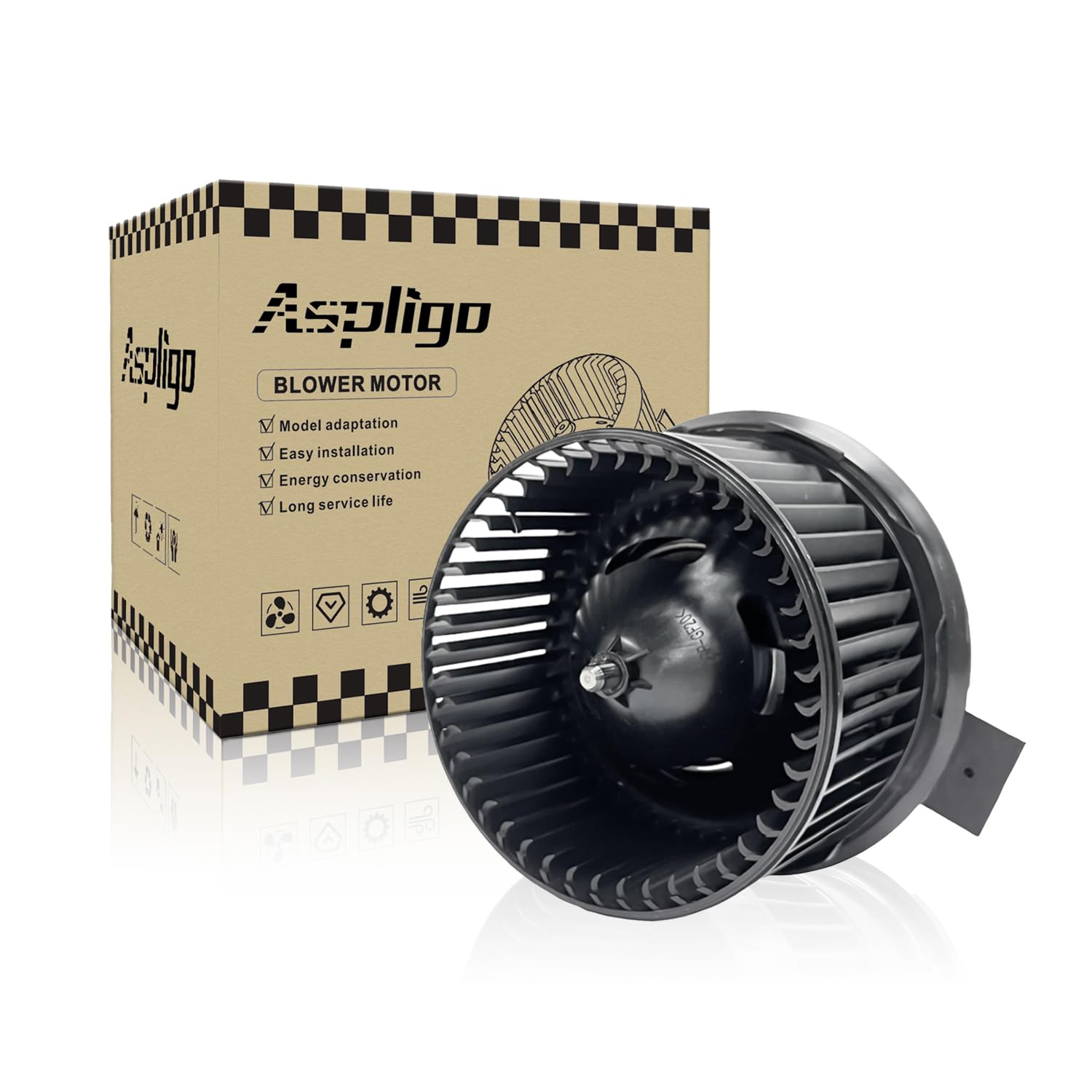 Aspligo 700274 Ac Heater Blower Motor Fan Front Fit For Ford Explorer Flex Police Interceptor Sedan 2013-2019, For Lincoln Mks 2