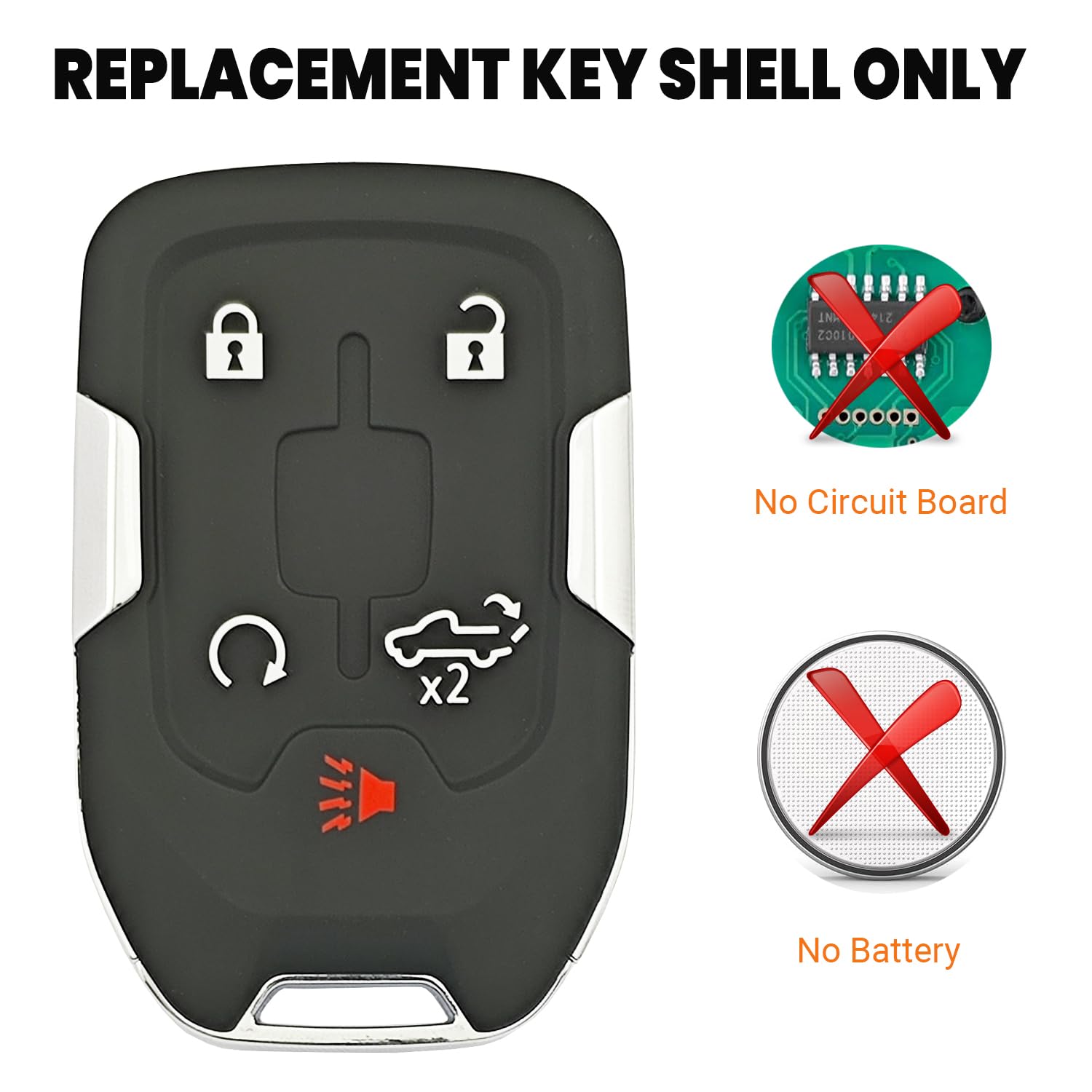 Smart Key Fob Cover Case Shell Fit For 2021 2020 2019 Chevrolet Silverado 1500 2500 Hd 3500 Hd Gmc Sierra 1500 2500 Hd 3500 Hd K