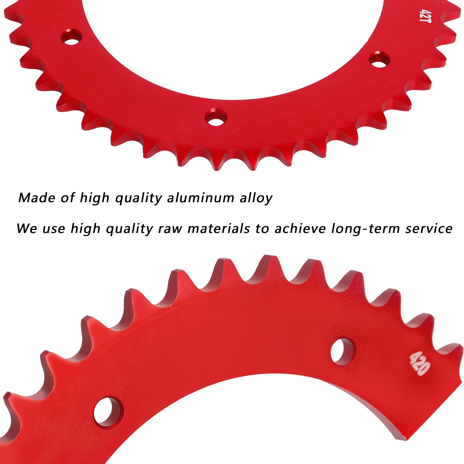 Split Sprocket 42 Tooth For #40 Pitch Chain Sprockets For Go Carts And Mini Bikes