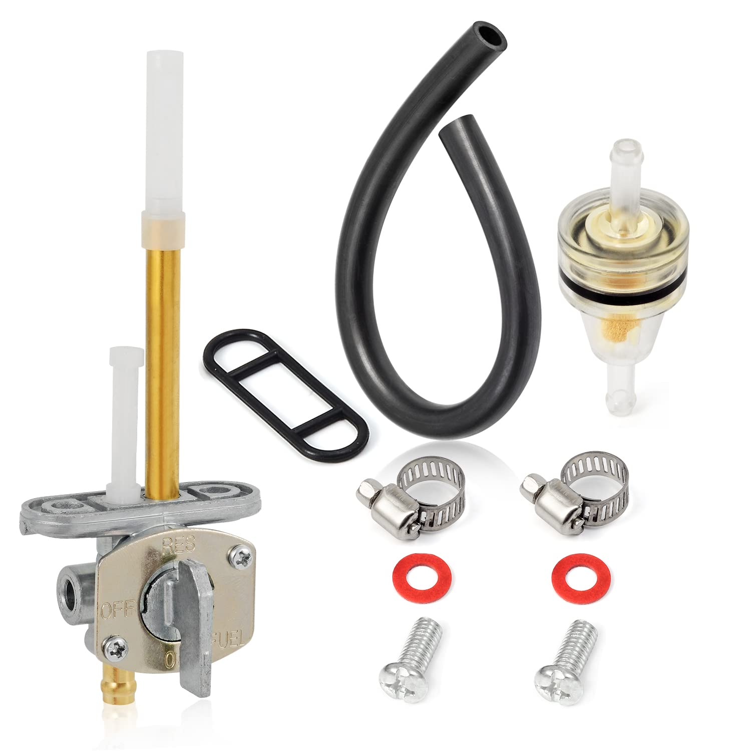 Fuel Valve Petcock Kit For Yamaha Big Bear 350 1987-1999 Kodiak 400 4Wd 1993-1999 Yz125X 2020-2022 Yz250X 2016-2022