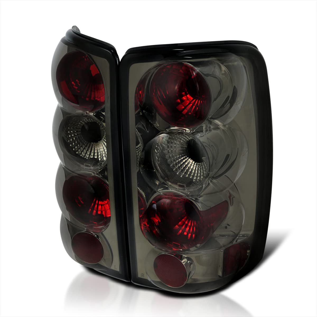 Spec-D Tuning Smoke Lens Tail Lights Compatible With 2000-2006 Chevy Tahoe, Chevy Suburban 1500/2500, Gmc Yukon/Xl, Left + Right