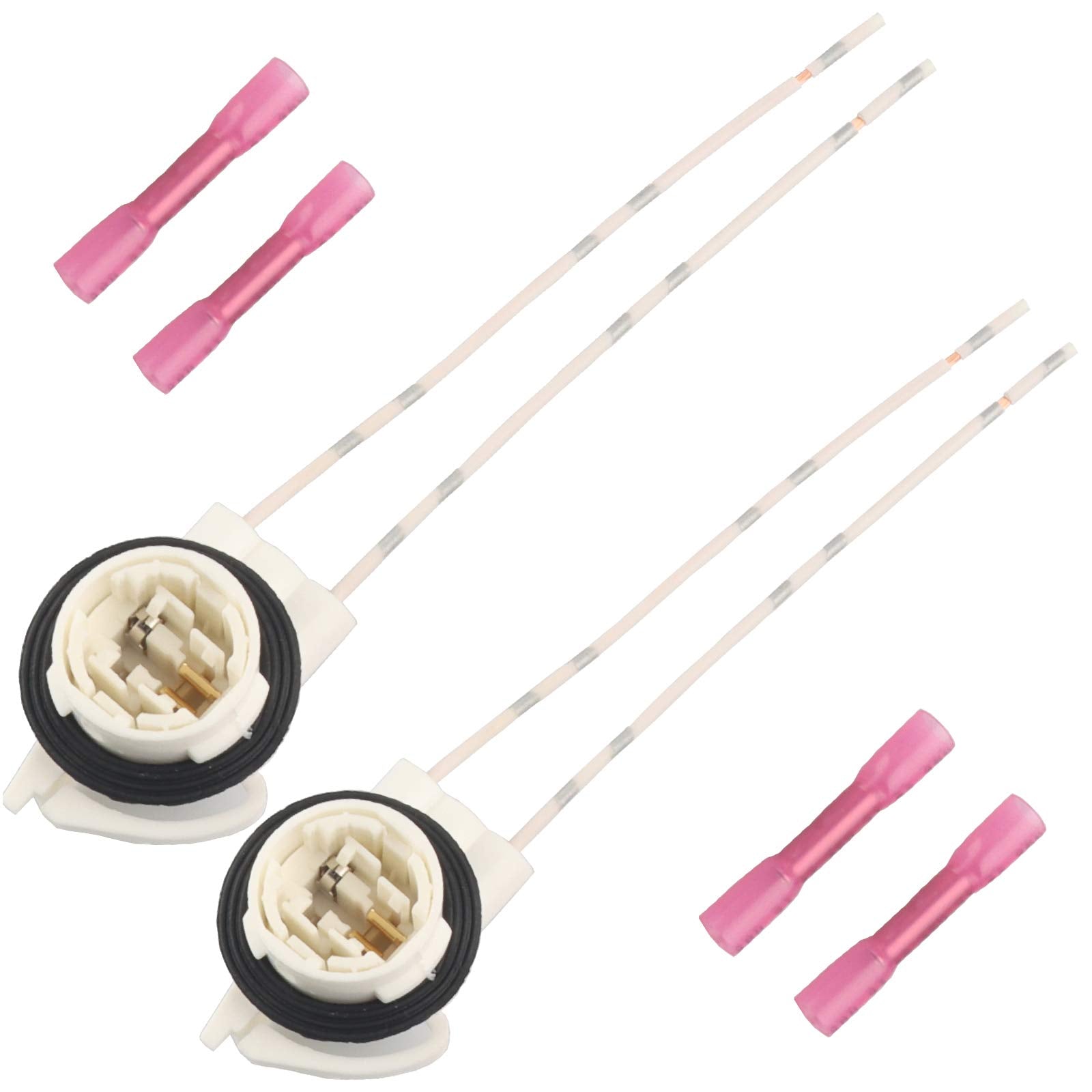 2PCS Lamp Socket, Wire Harness Pigtail Light Socket LS94,19258649,645-607 Compatible with Chevy Avalanche Silverado Suburban Tah