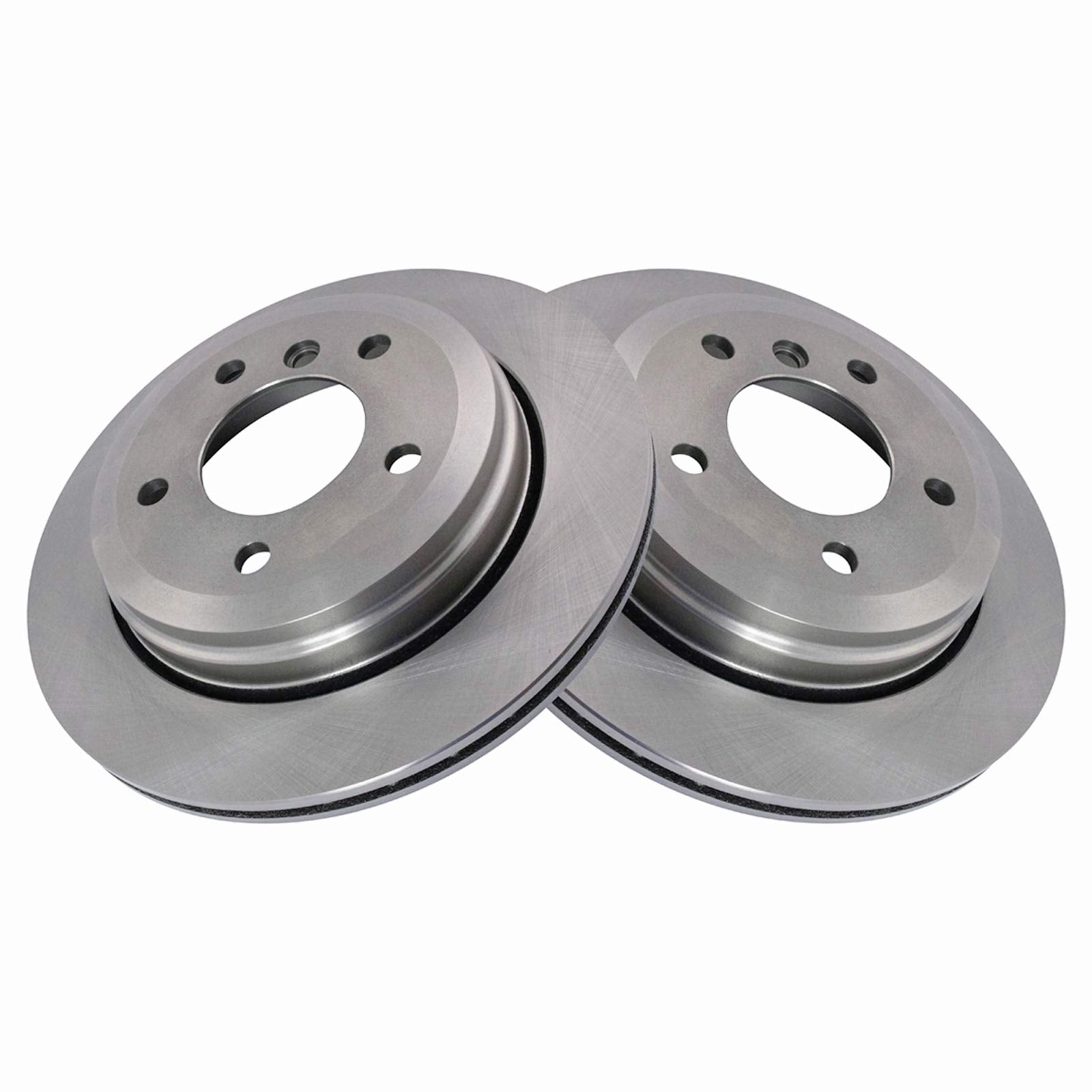Trq Rear Brake Rotors Set Vented Compatible With 2001-2005 Bmw 325Xi