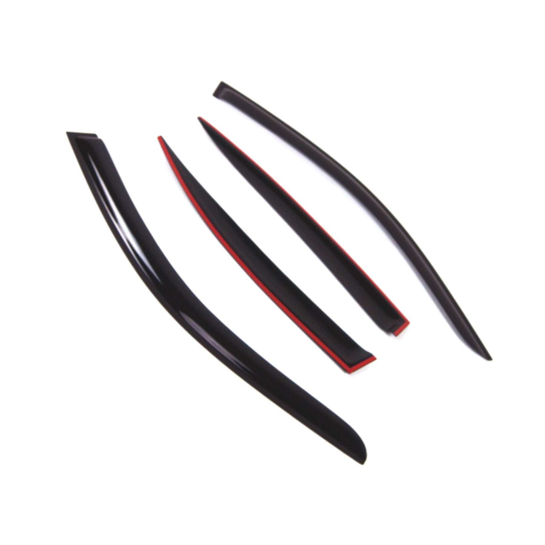 Tuningpros Outside Mount Window Vent Visors Rain Guards Compatible With Bmw 525I 530I 545I 2004-2010 | Side Window Wind Deflecto