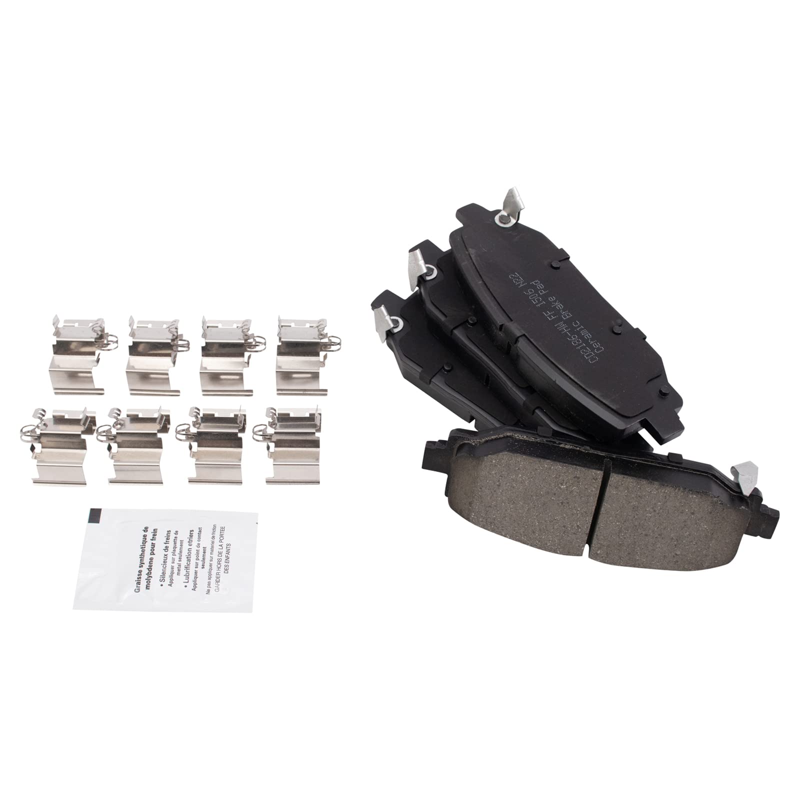 Trq Rear Brake Pad & Rotor Kit Brake Pads Brake Rotor Parking Brake Shoe Set Ceramic Compatible With 2018-2021 Jeep Wrangler