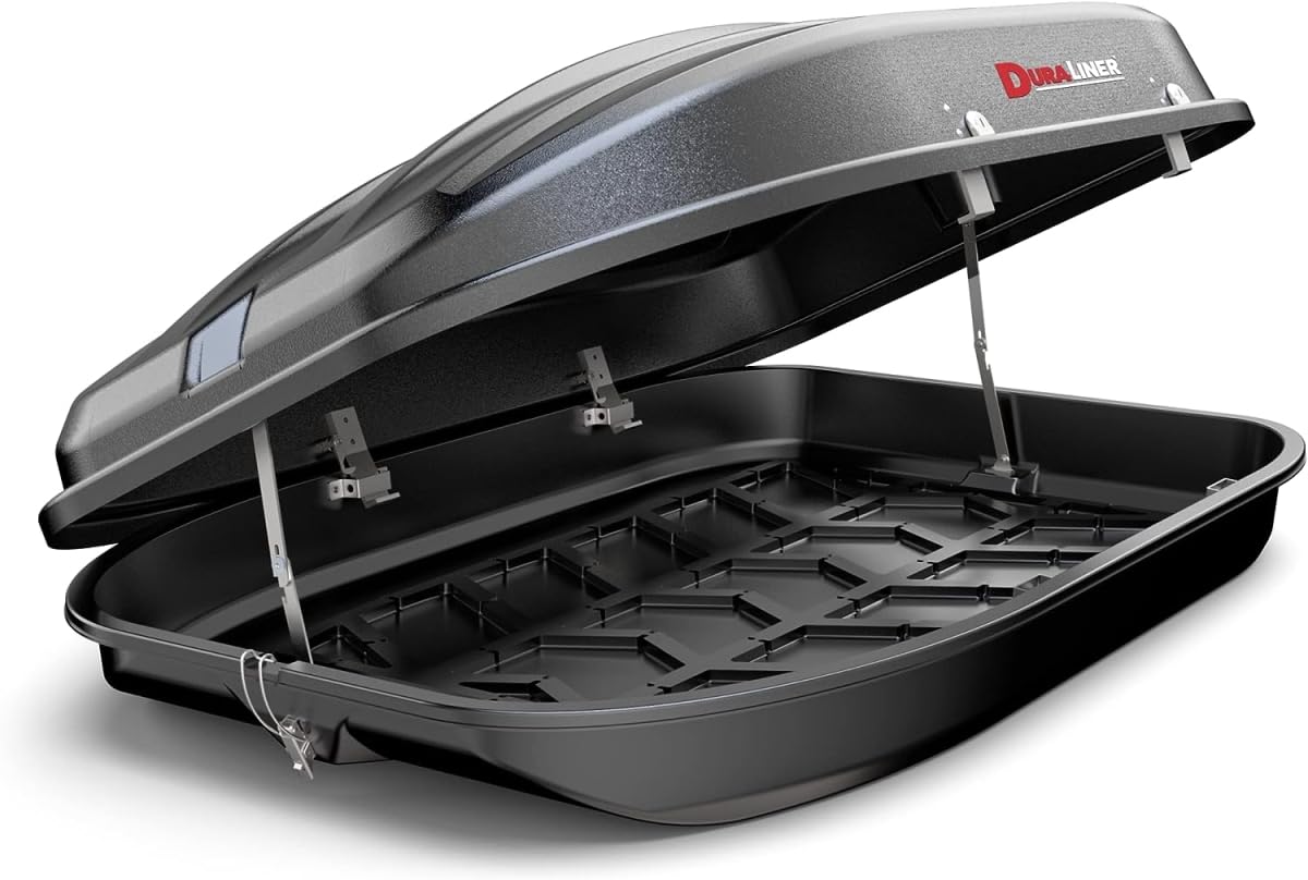 DuraLiner Rooftop Cargo Carrier for Cars - Waterproof Hard Shell Roof Top Mount Car Storage - Easy Installation - 10 Cubic Ft - 