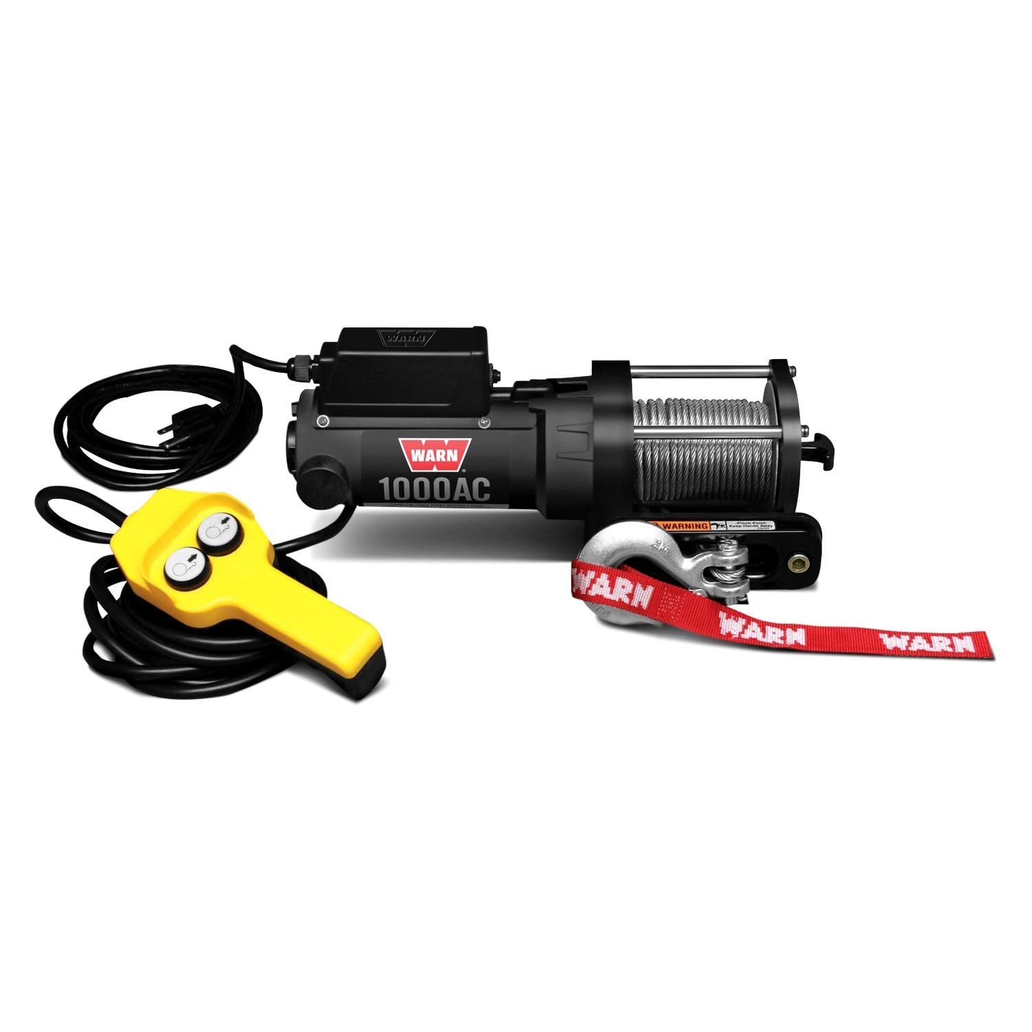 WARN 80010 1000AC 120V Electric Utility Winch - 1,000 lbs. Capacity