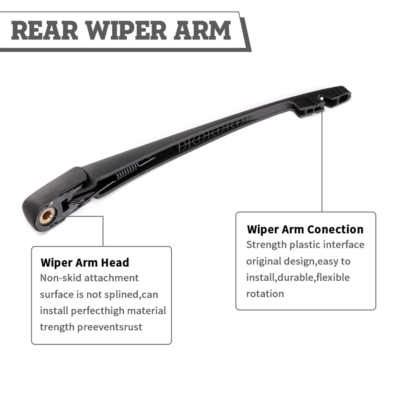 Hodee Rear Wiper Arm Blade Nut Set Replacement For Acura Mdx 2007-2016,Rear Wiper Cover Accessories Assembly, Wiper Cap Set For