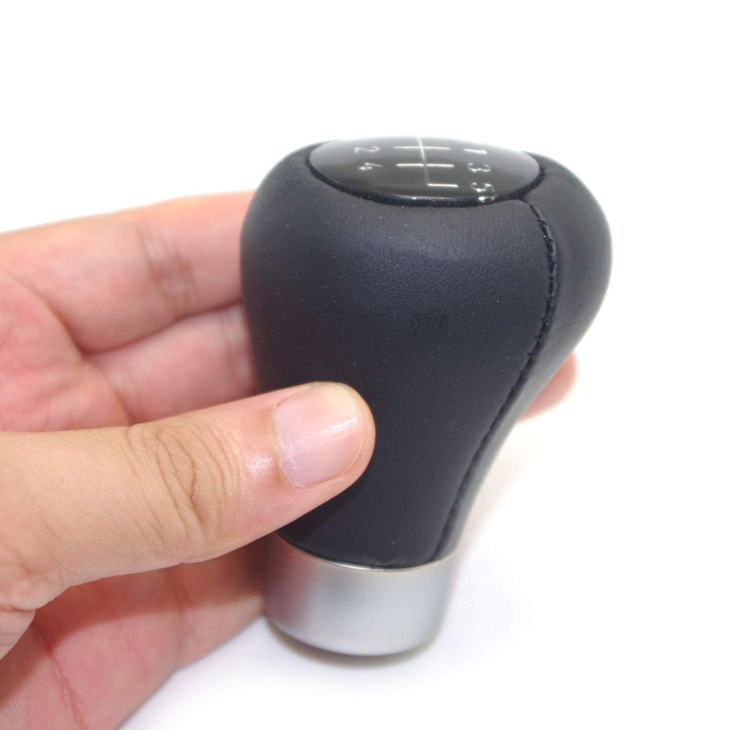Pursuestar Leather 5 Speed Manual Short Shift Knob For Bmw 1 3 5 6 Series E30 E32 E34 E36 E38 E39 E46 E53 E60 E63 E83 E84 E90 E91 E92