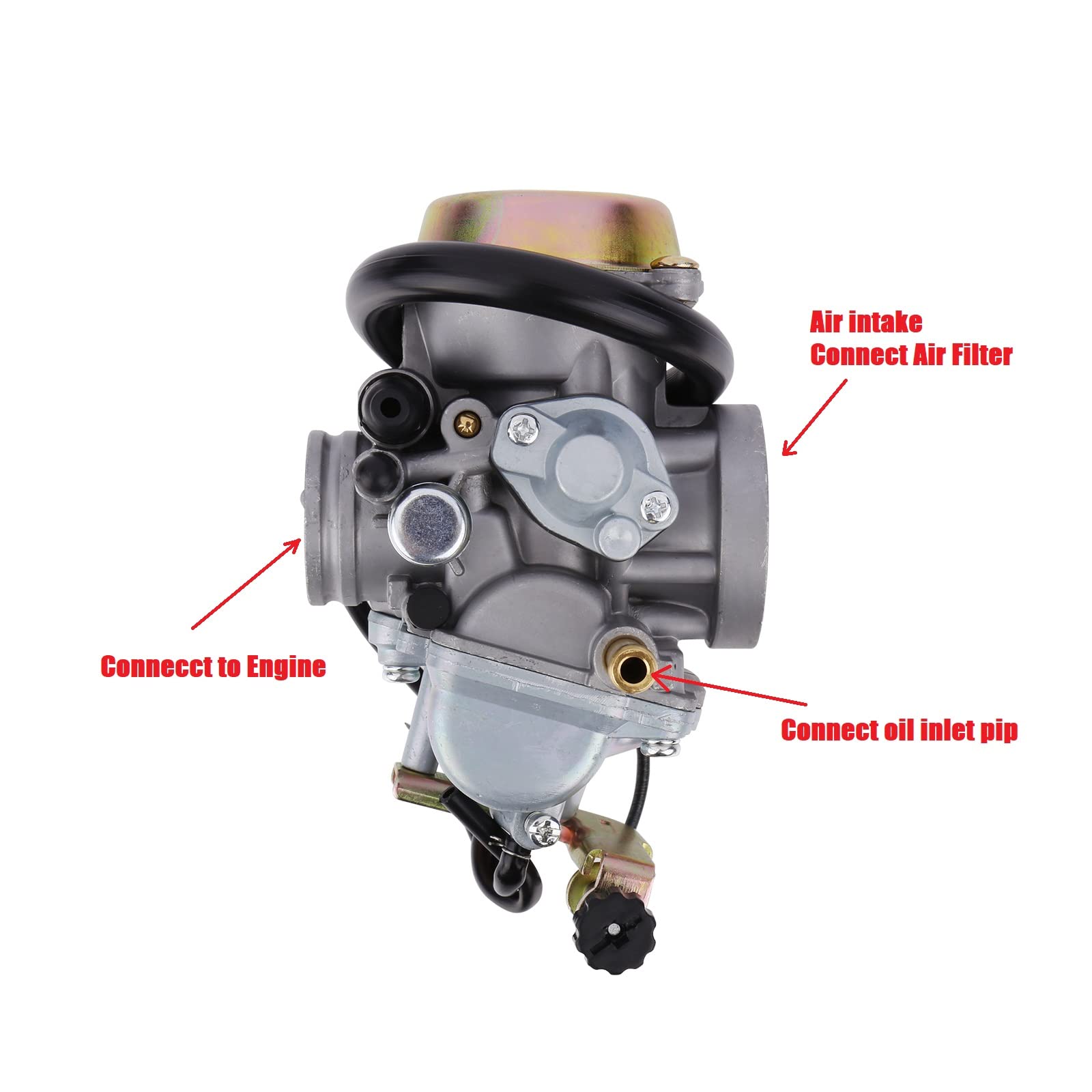 Ozark 250 Carburetor Fits Suzuki Lt-F250 Ozark 2002-2009 2012-2014, Lt-Z250 Quadsport Z 2004-2009, Replace# 13200-21G10 13200-05G22