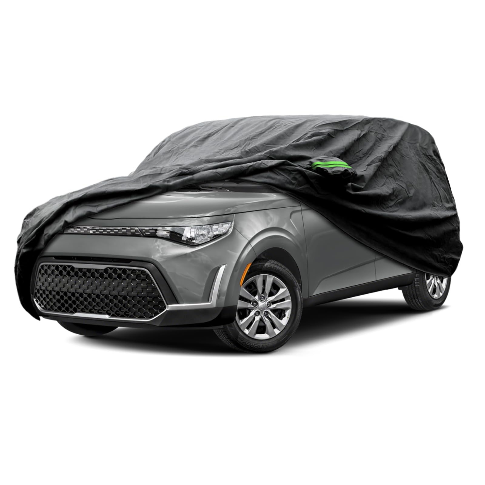 Proadsy 2025 Upgrade Car Cover Custom Fit For Kia Soul 2010-2025, Waterproof All Weather For Automobiles, Full Exterior Cover Ra
