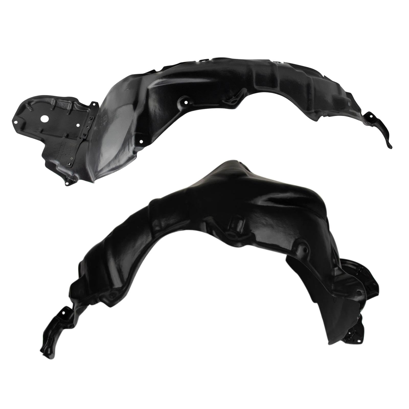 Trq Front Inner Fender Liner Set Compatible With 2010-2015 Toyota Prius To1248158 To1249158