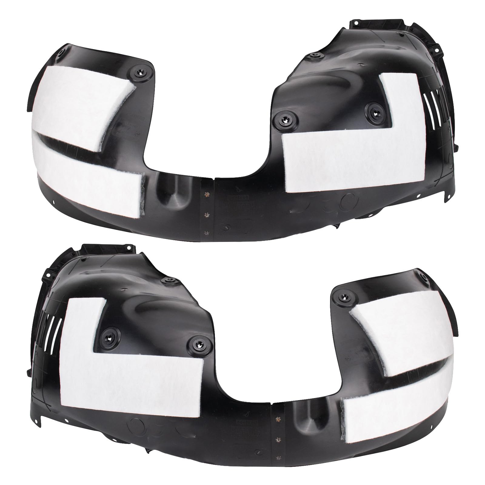 Trq Inner Fender Liner Set Compatible With 2017-2019 Kia Sportage Ki1248154 Ki1249154