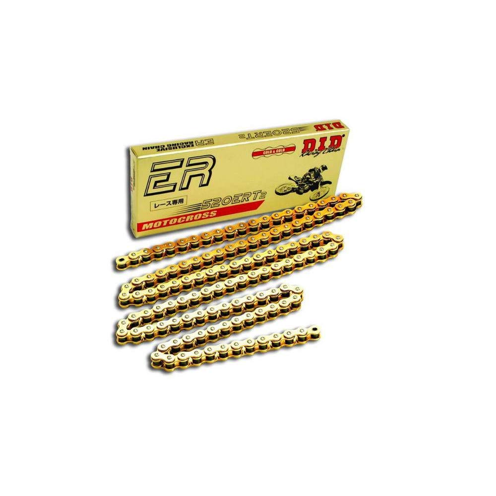 Did (520Ert3-114) Gold 114 Link High Performance Ert3 Series Non-O-Ring Racing Chain With Connecting Link