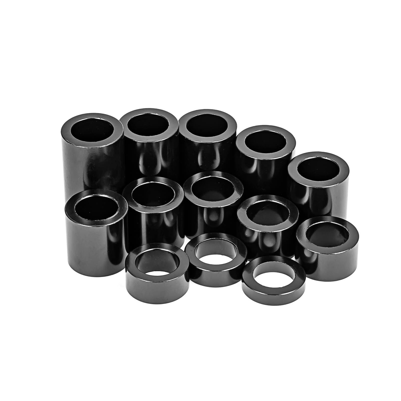 Mofun 13 Piece O.D. 1-1/8' Wheel Spacer For 3/4' Axle Compatible With The Harley Motorcycle Custom Bobbers And Choppers