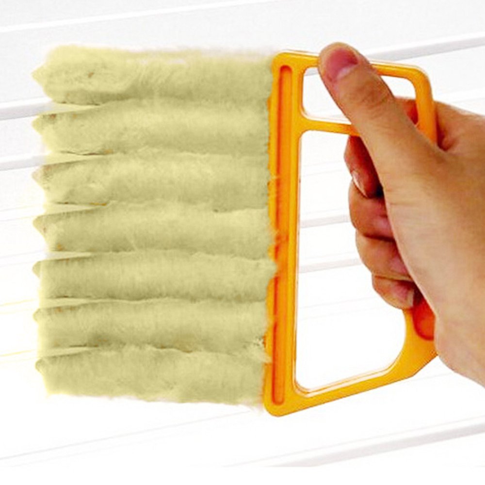 Blind Cleaner Brush , Blinds Dust Shutters , Mini Washable & Removable Window Air Conditioner Duster With 7 Slat Handheld Househ