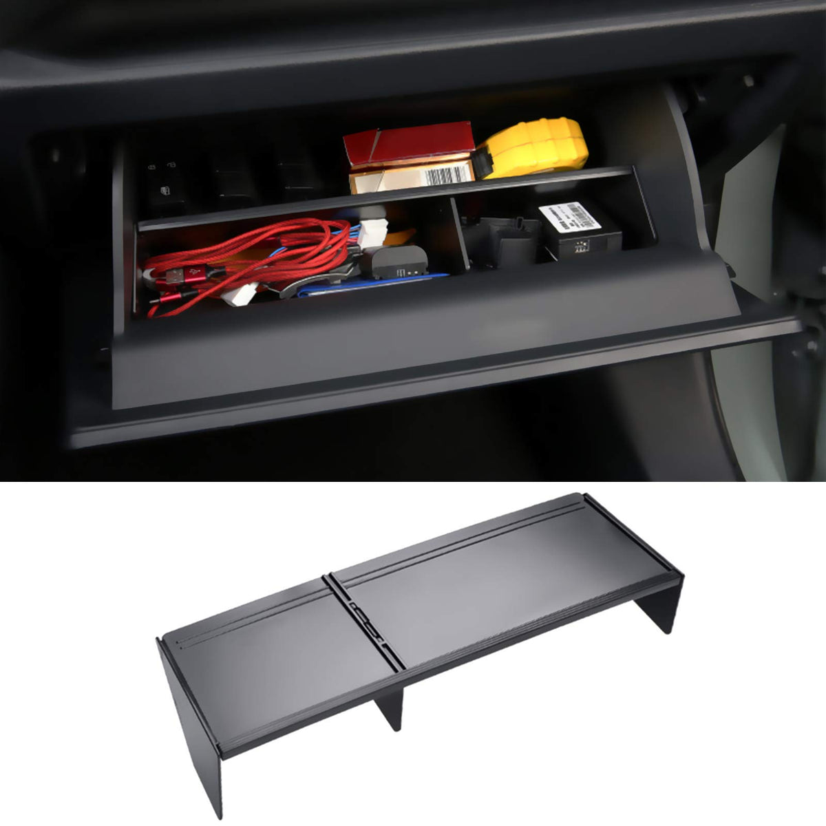 Jaronx Center Console Organizer Compatible with Toyota RAV4 2024 2023 2022 2021 2020 2019, Center Console Glove Box Divider Stor