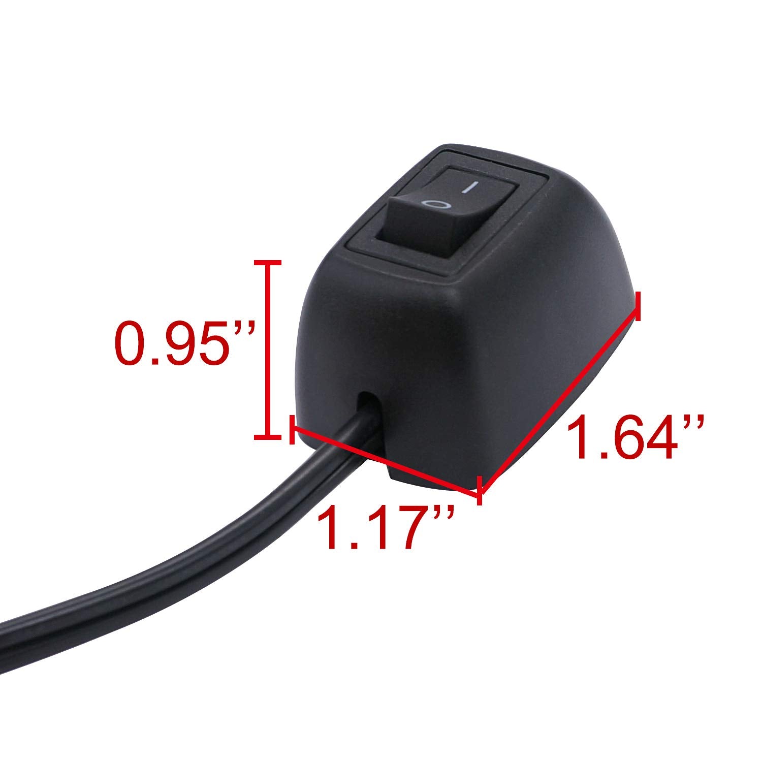 Twtade Paste Type Car Push Button Switch On/Off Dc12V Surface Mount Water Drop Shape Diy Spst Rocker With 23.6'' Cable For Vario