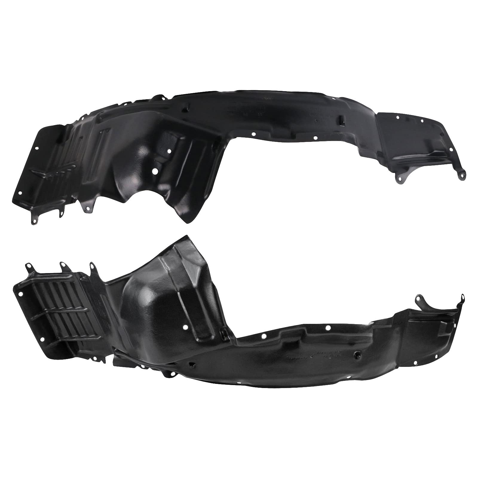 Trq Inner Fender Liner Set Compatible With 2002-2003 Mitsubishi Lancer Mi1248106 Mi1249106 Mi1251105