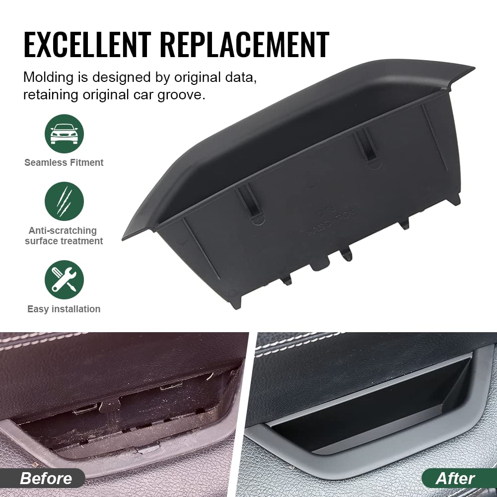 Gzyf Car Auto Interior Inner Door Handle Pull Trim,Driver Side Door Armrest Cover For Bmw X3 X4 F25 F26,For Bmw X3 F25 2010-2016