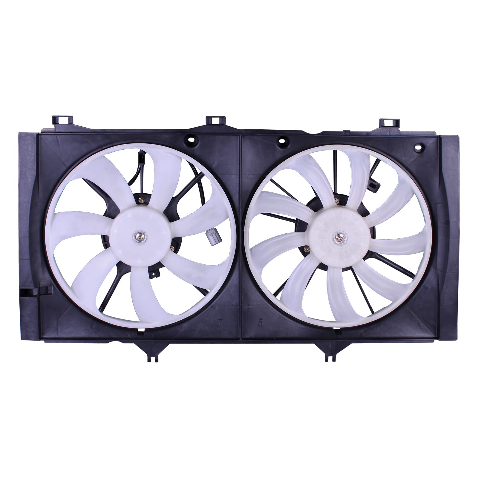 TYG OE Replacement(CAPA Quality) Cooling Fan Extra Silent for 2009-2016 Toyota VENZA 2.7L W/Towing, 2010-2011 Toyota Camry 4CYL