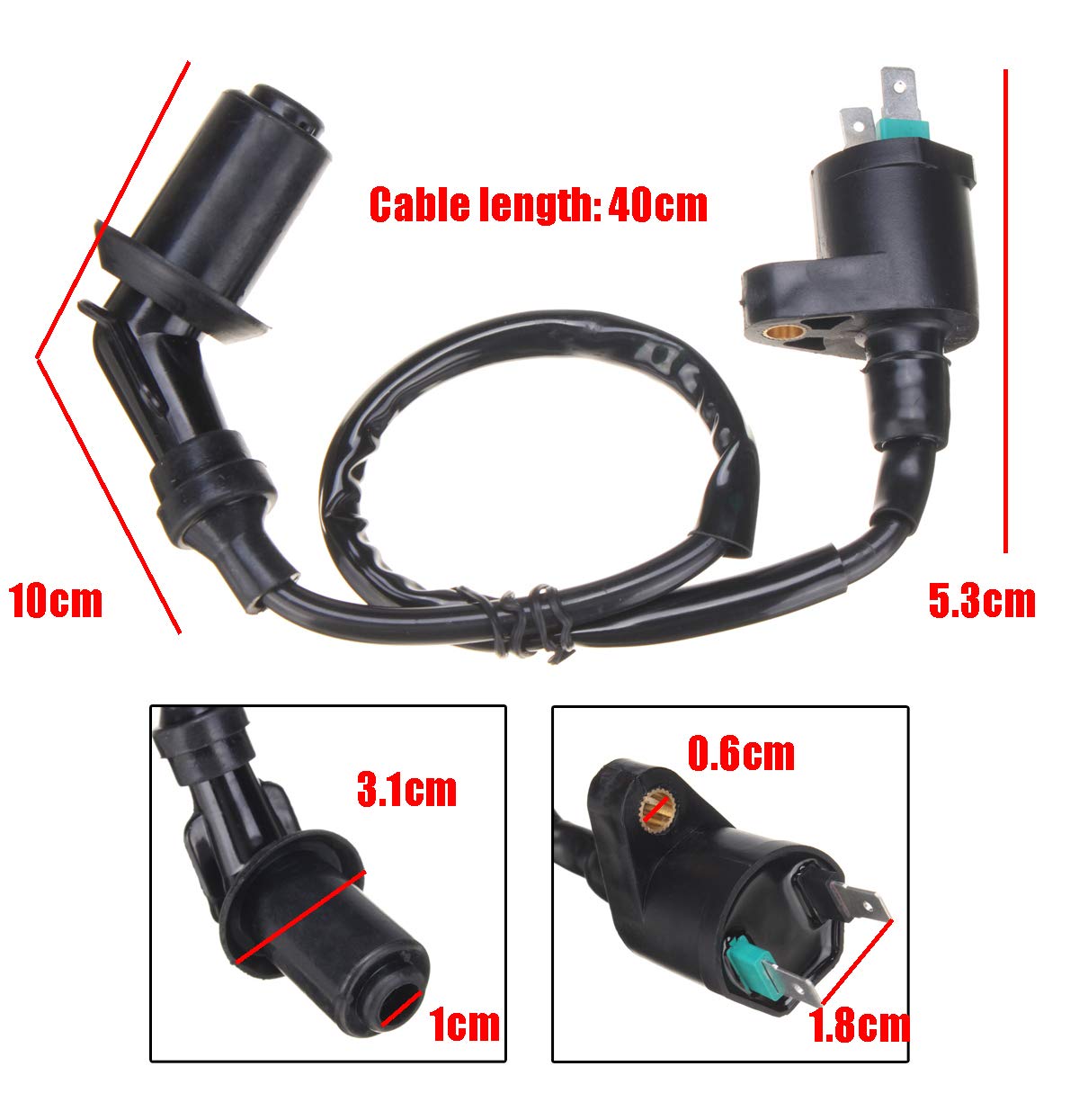 For Trx300 Ignition Coil With 4929 Dpr8Ea9 Spark Plug For Trx 300 Fourtrax 1988 1989 1990 1991 1992 1993 1994 1995 1996 1997 1998 1999 2000