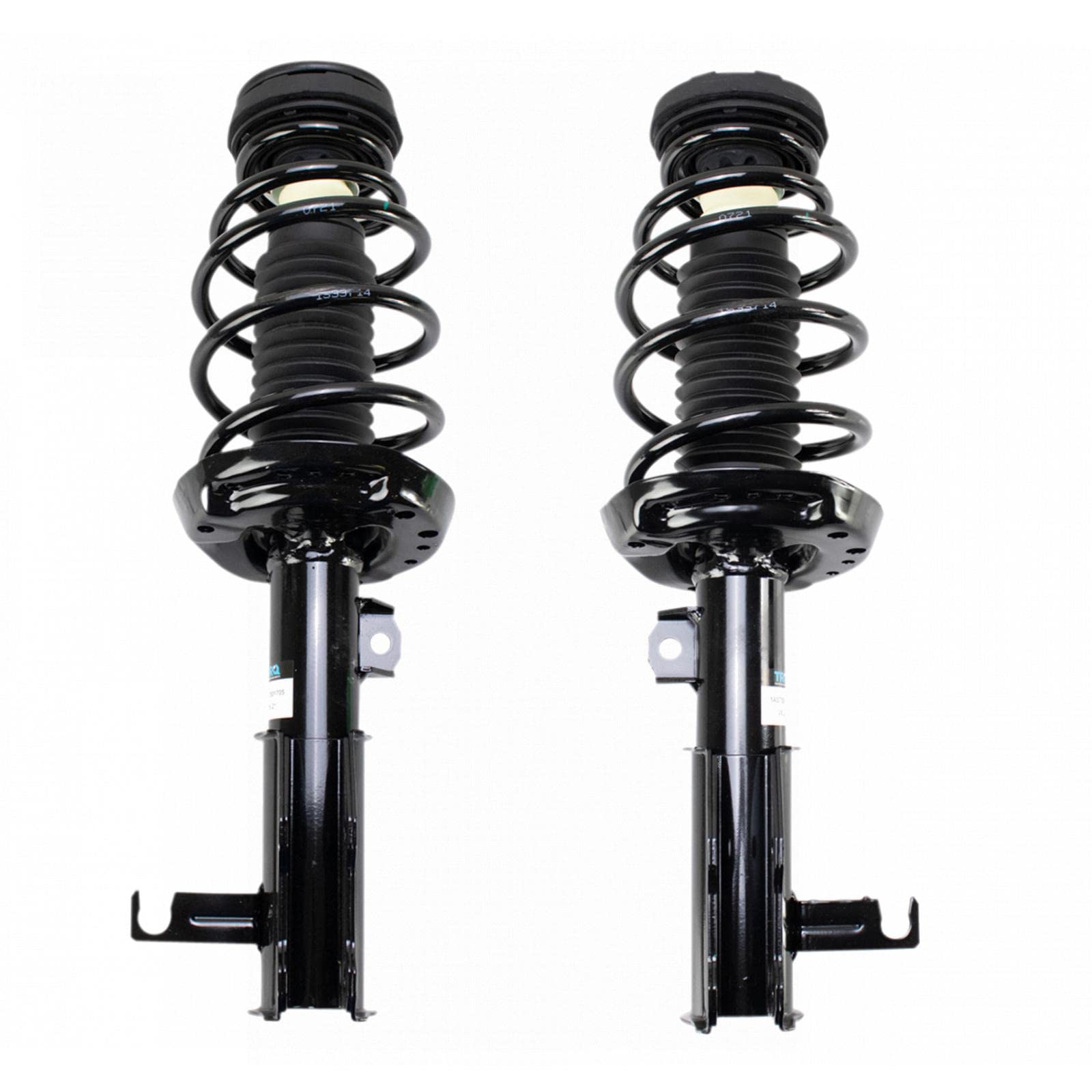 Trq Front Strut & Coil Spring Assembly Set Driver & Passenger Sides Compatible With 14-19 Chevrolet Impala