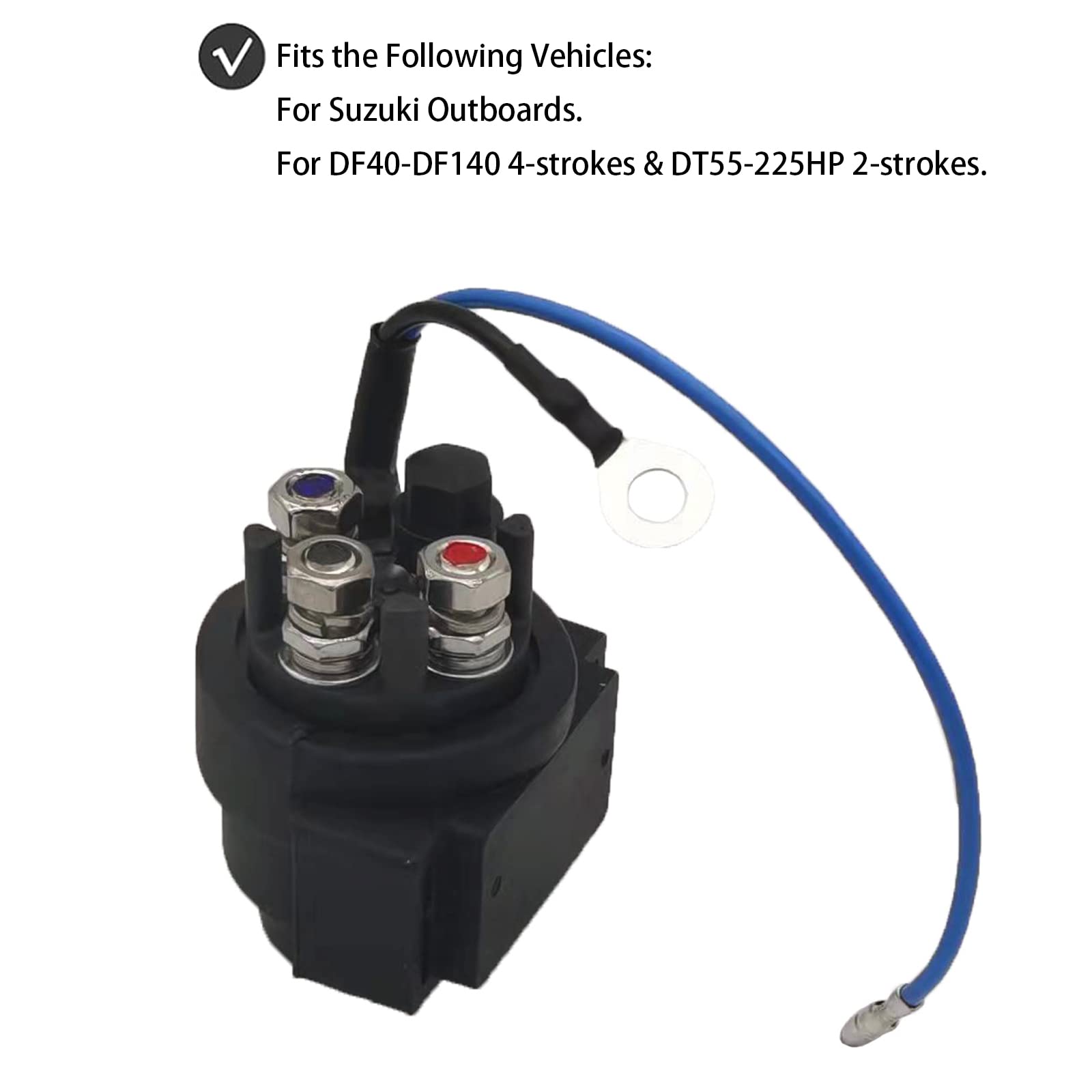 Power Trim Tilt Relay For Suzuki Outboards Df40-Df140 4-Strokes Dt55-225Hp 2-Strokes Replace 38410-94550 38410-94551 38410-94552