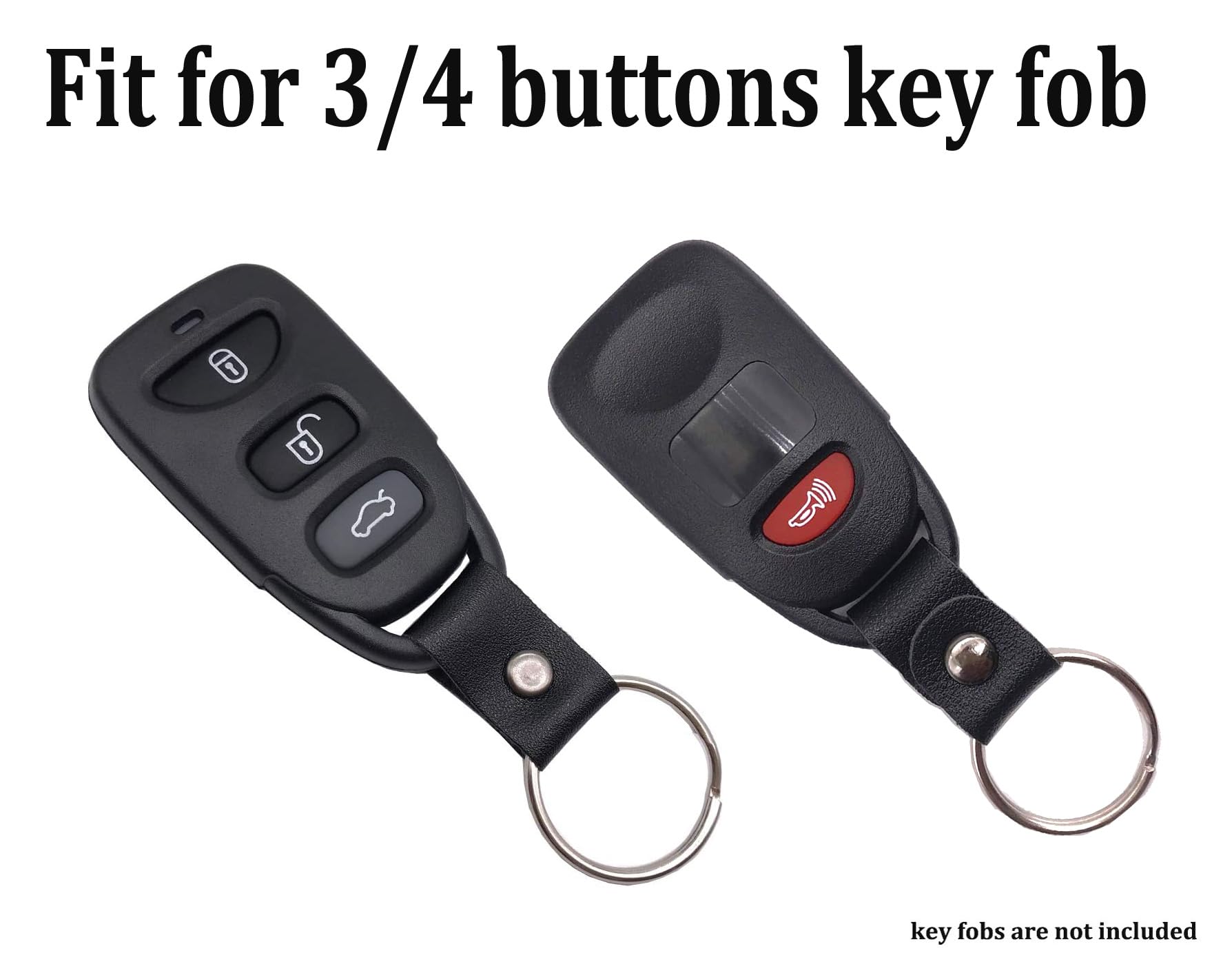 Arruweer Key Fob Cover For Hyundai Soft Tpu Key Fob Case Holder Protector Compatiable With Hyundai Elantra Accent Sonata Kia Opt