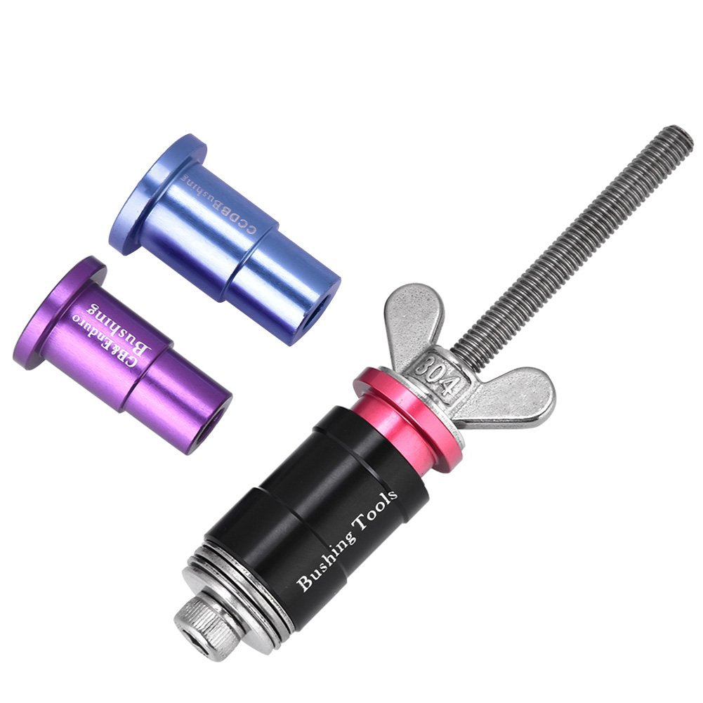Rear Shock Bushing Remove Install Tool With 3 Adapters For Rockshox Xfusion Ccdb Du Ycle Repair Tool Du Bushing Removal Tool Rockshox Bushing