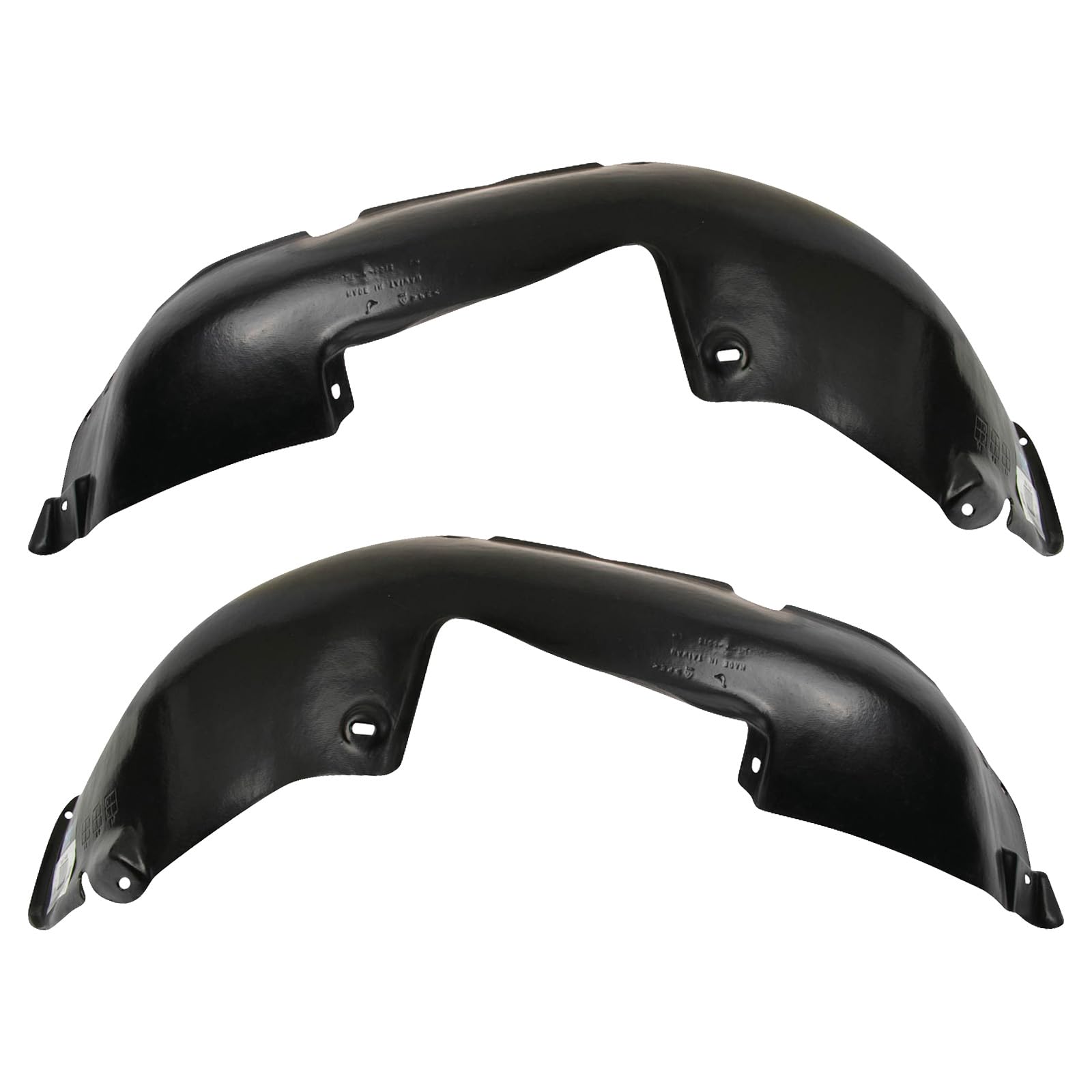 Trq Front Inner Fender Liner Set Compatible With 1999-2006 Volkswagen Golf 2001-2005 Jetta Vw1248103 Vw1249103