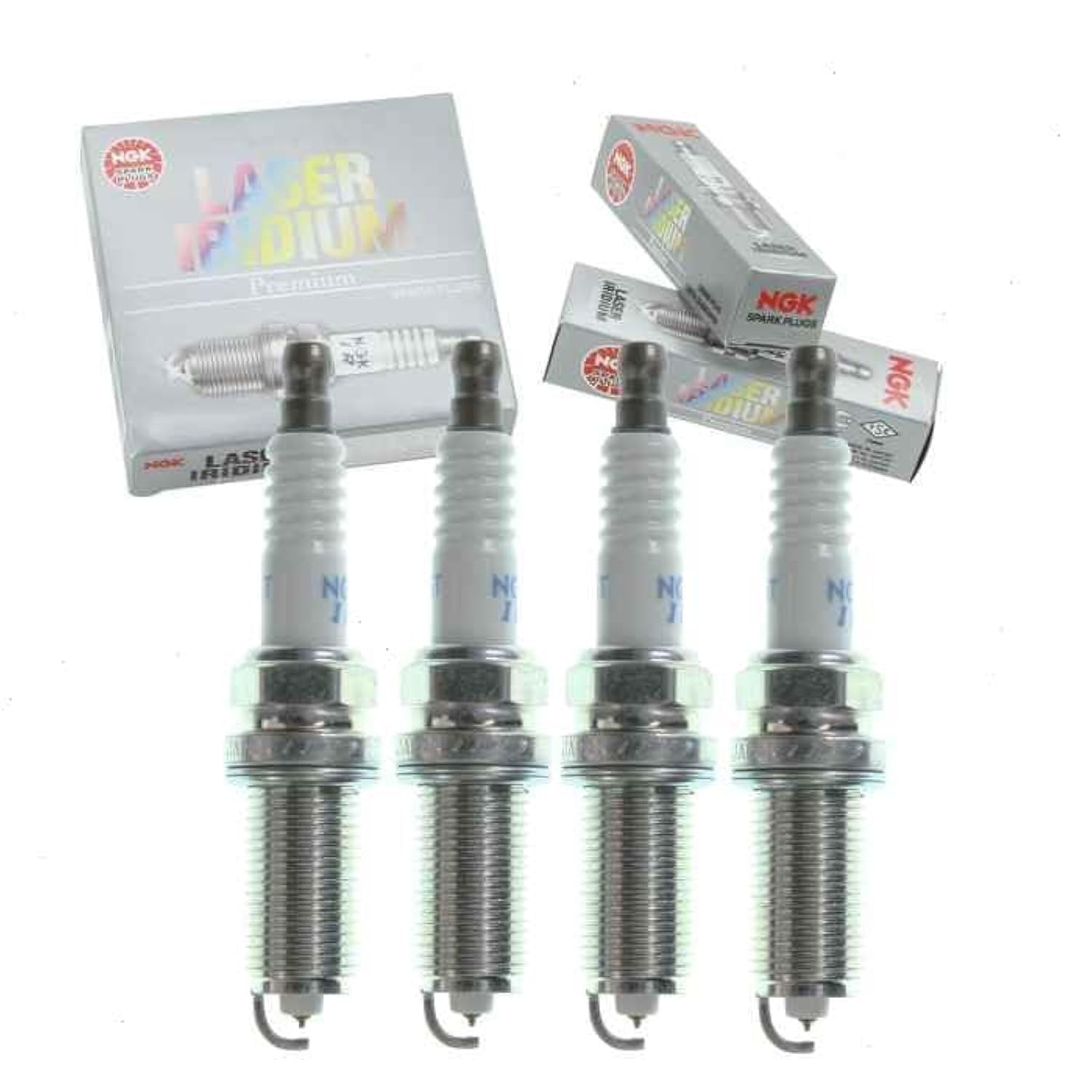 4 pc NGK Laser Iridium Spark Plugs compatible with Toyota Camry 2.5L L4 2010-2017