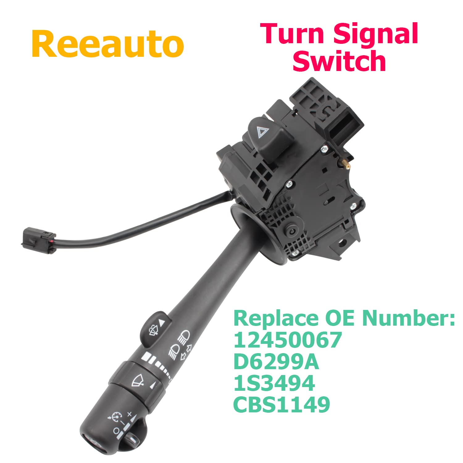 Multi-Function Combination Turn Signal Switch Wiper Dimmer Switch Compatible With 2002-2009 Trailblazer Escalade Envoy, 03-06 Si