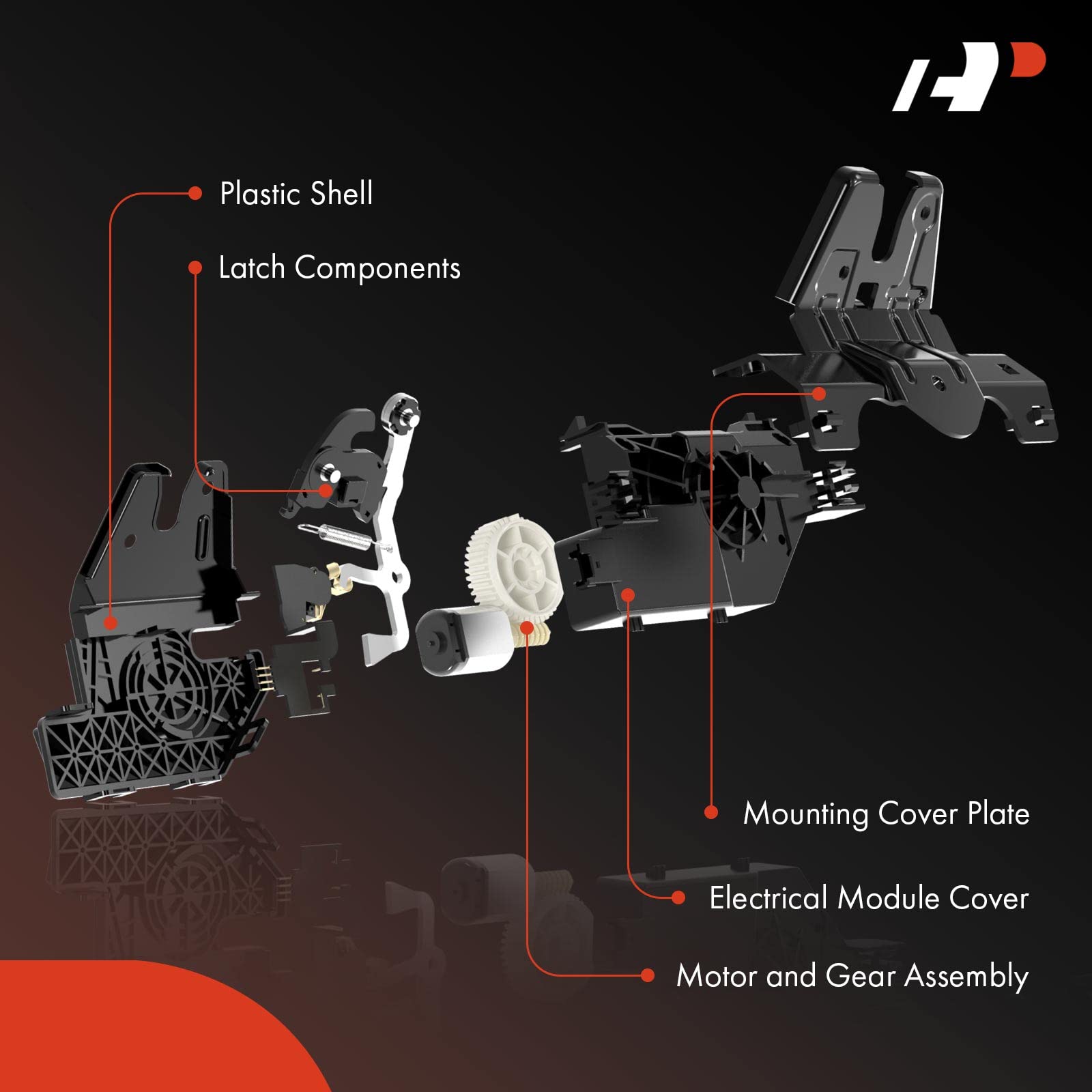 A-Premium Rear Tailgate Trunk Latch Lock Actuator Compatible with Dodge & Ram Vehicles - Ram 1500/2500/3500 2003-2010, 1500/2500/3500 2011-2016, Pickup - Left or Right Side, Replace# 55275952AC