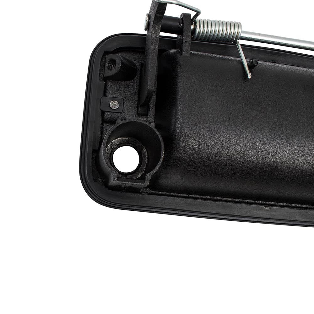 AutoandArt Brock Replacement Driver & Passenger Side Front Outside Textured Black Metal Door Handle & Base compatible with 1995-2000 GM Pickup Truck