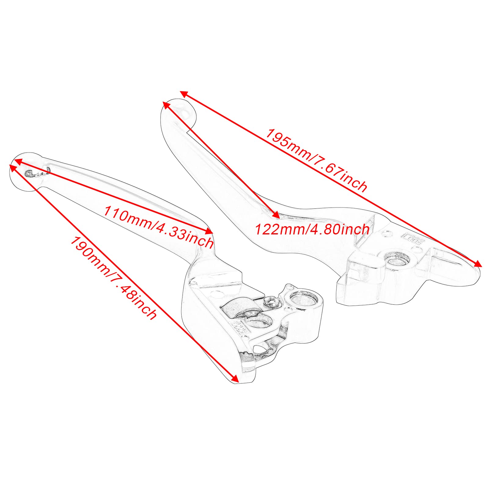Gidibii Motorcycle Black Brake Clutch Lever Hand Levers Compatible With Harley Davidson Softail Flst Softail/Flstf Fat Boy 2015-2021