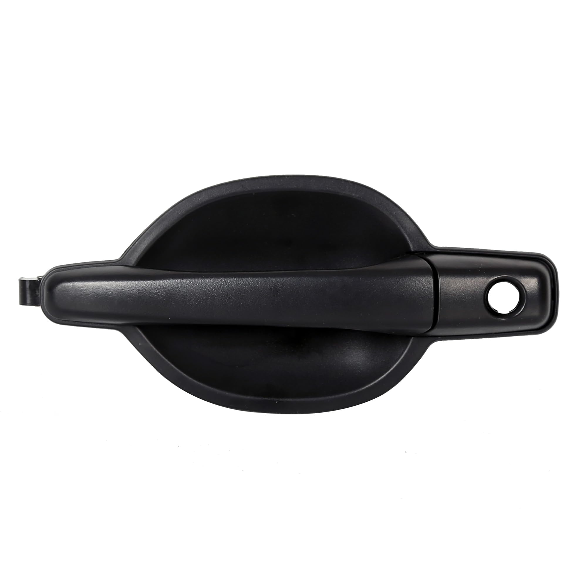 Ecotric Outside Door Handle Black Textured Compatible With 2004-2011 Mitsubishi Endeavor Replacement For Mr987491 (Front Left)