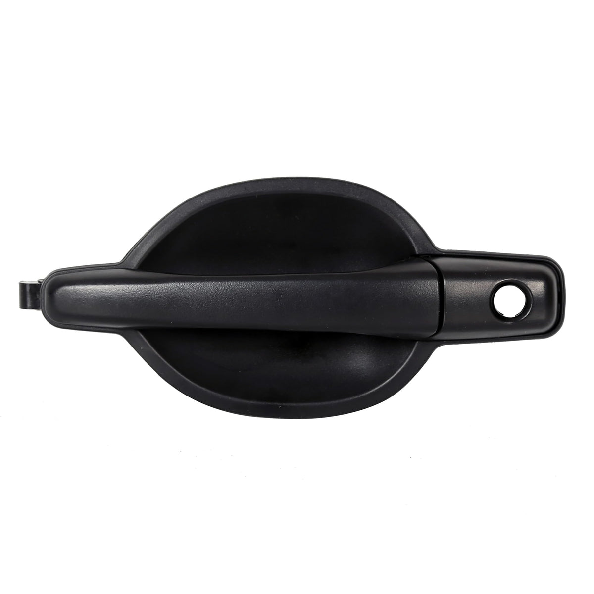 Ecotric Outside Door Handle Black Textured Compatible With 2004-2011 Mitsubishi Endeavor Replacement For Mr987491 (Front Left)