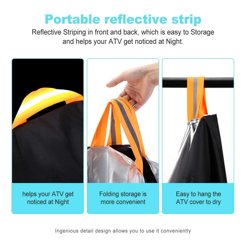 NEVERLAND ATV Cover Waterproof Heavy Duty XXXL Universal Quad Cover Outdoor Storage Cover 4 Wheeler Rain Cover All Weather for P