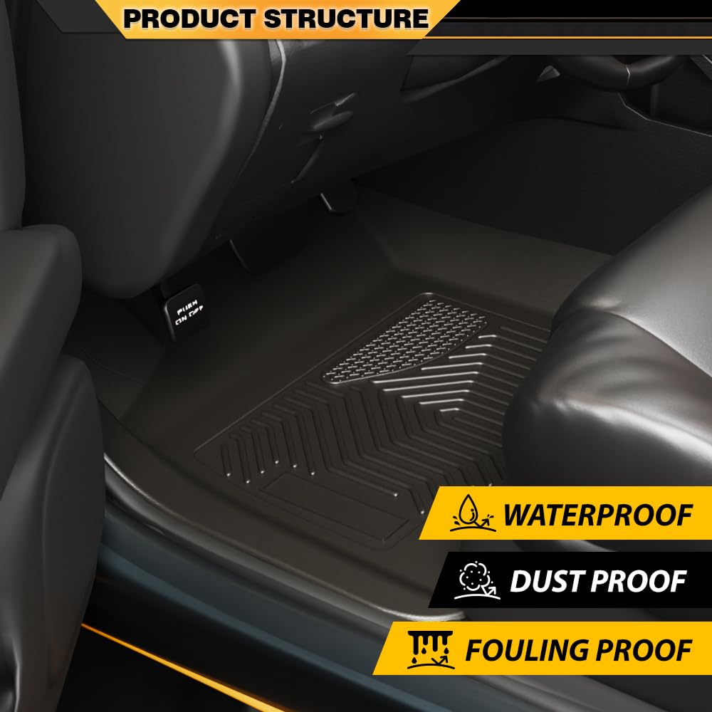 G-PLUS All Weather Floor Mats for Mazda CX-5 (2017-2024) - Black Cargo Liner Full Coverage (3PCS)