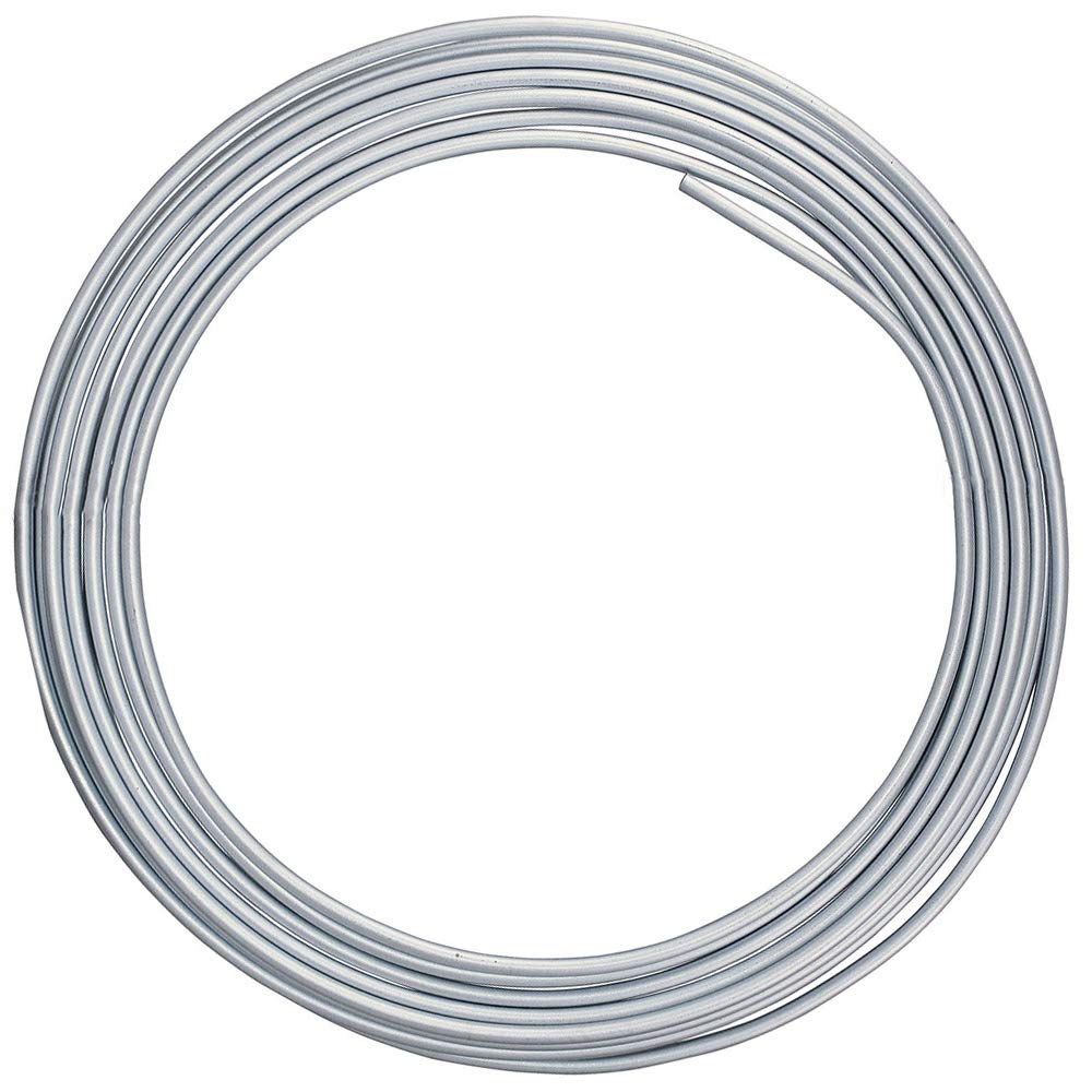 4Lifetimelines 25 Ft 1/4 Stainless Steel Brake Line Replacement Tubing Coil And Fitting Kit, 16 Fittings Included, Inverted Flar