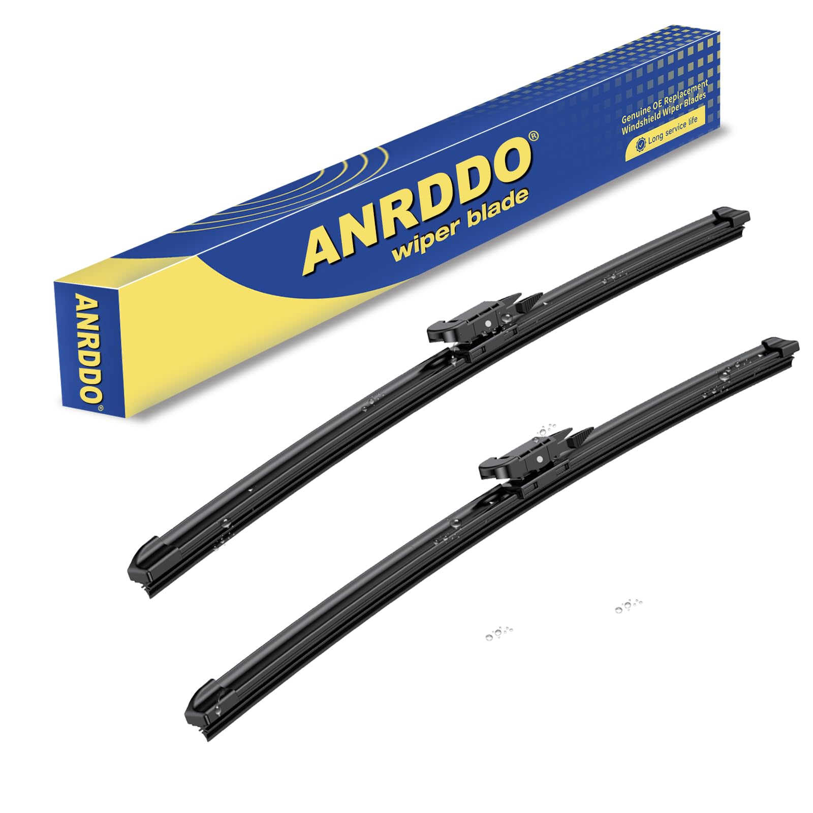 Anrddo Wipers Factory Replacement For Bmw 3-Series 4-Door E90 E91 F30 F31 F34 F80 M3 09/2009-2018,Audi A3 2005-2013 Original Equ