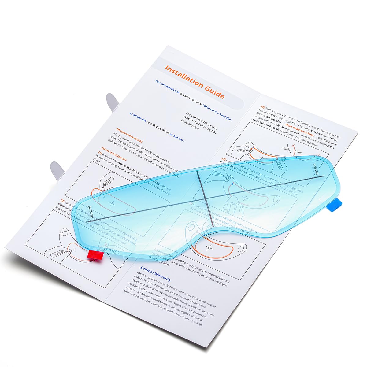 Anti Fog Helmet Visor Insert Compatible With Klim Motorcycle Helmets Face Shield Anti Fog Film Sticker,Fog Resistant Clear Visio