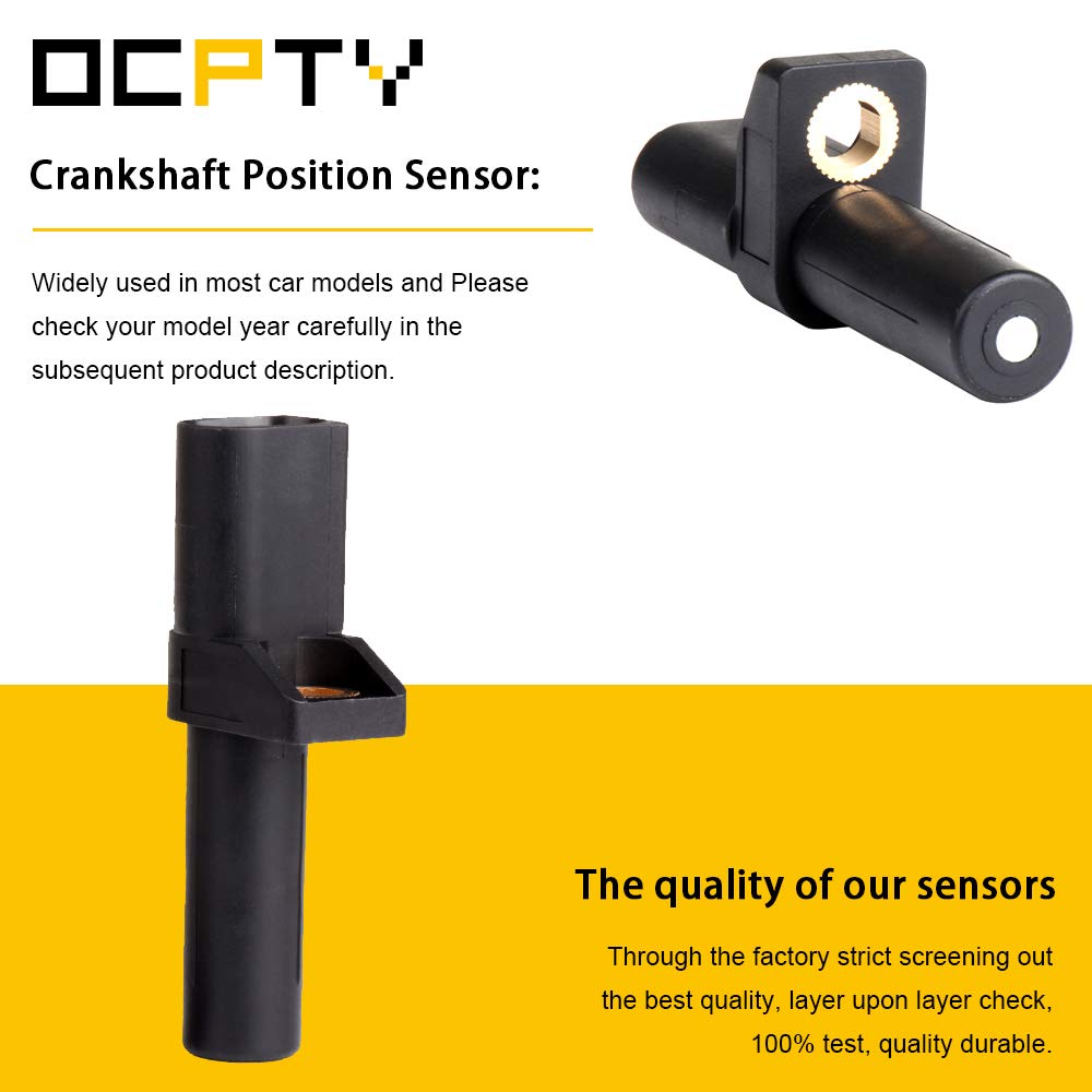 OCPTY Engine Crank Crankshaft Position Sensor Fits 2004-2009 for Mercedes-Benz SL600, 2005-2011 for Mercedes-Benz SL65 AMG, 2000